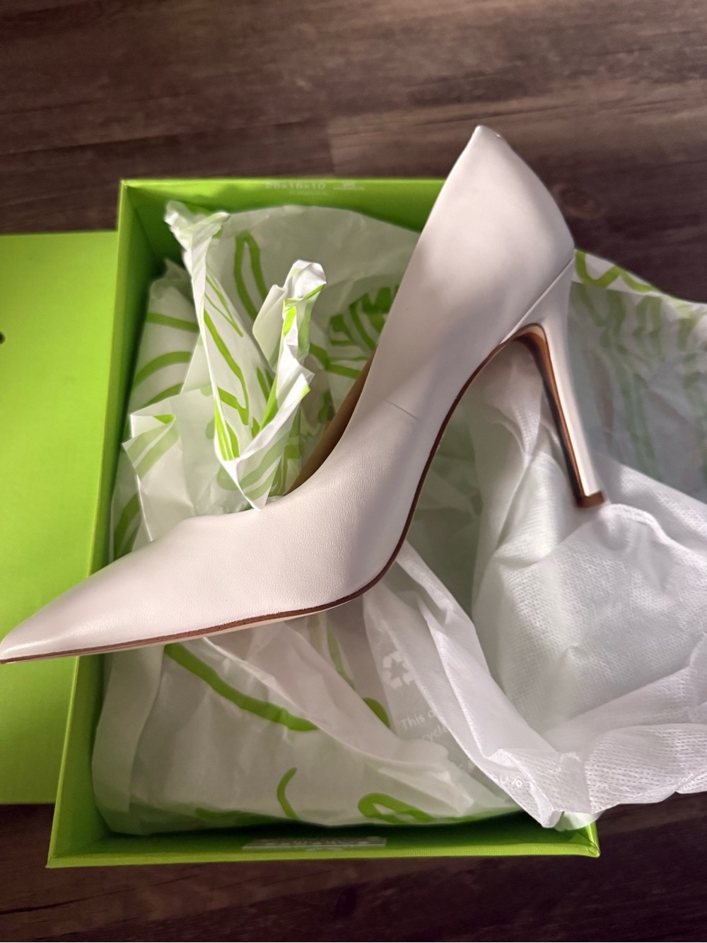 Sam Edelman Classic Bright White Pointed-Toe High Heel Pump Size 7.5 NWT - Picture 9 of 12